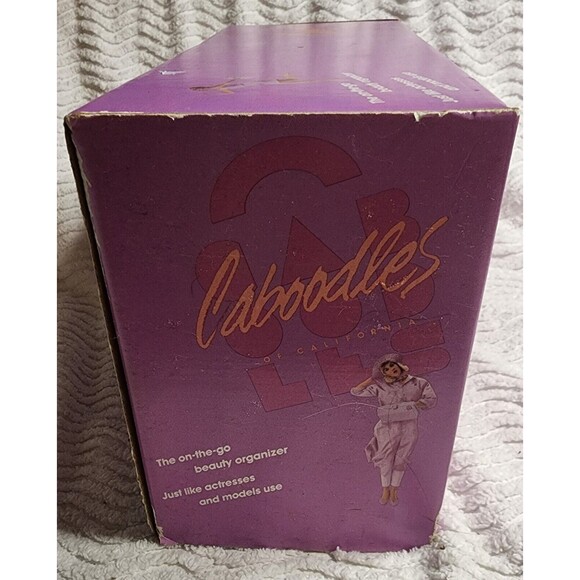 RareNIB Vintage 80s CABOODLES MakeUpCosmeticStorage PURPLE w/Tray &Orig BOX Vhtf - Picture 6 of 12